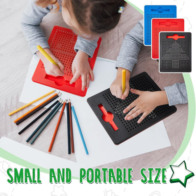 Faccito 3 Stück Magnetische Zeichenbretter Stahlkugel Kritzel Tafel mit Stift Magnet Zeichenblock fü