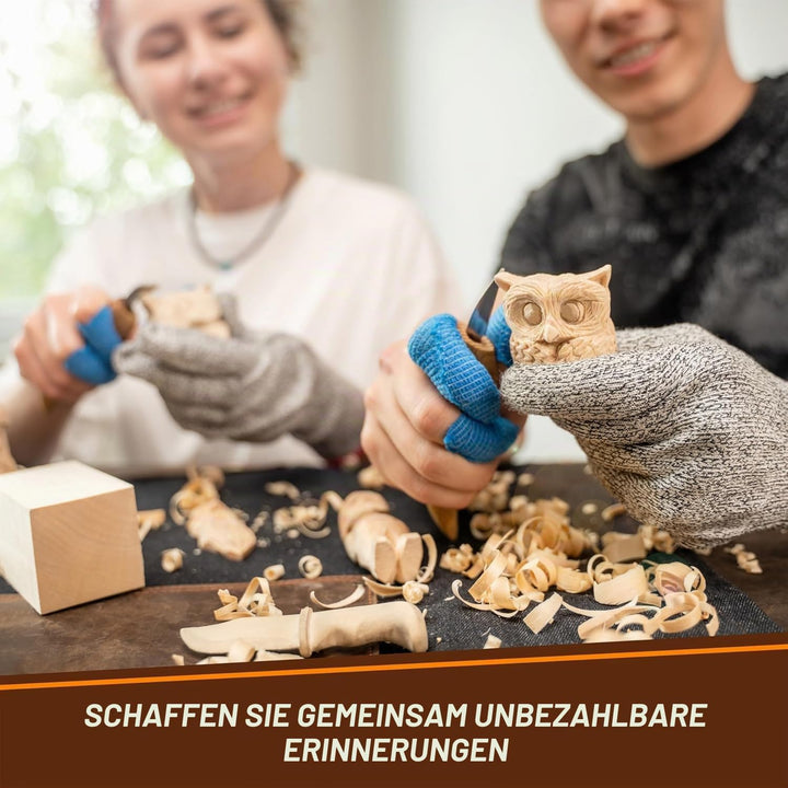 BeaverCraft Lindenholz Schnitzblöcke BW18 Stück – Weiches Schnitzholz zum Schnitzen & Basteln – Lind