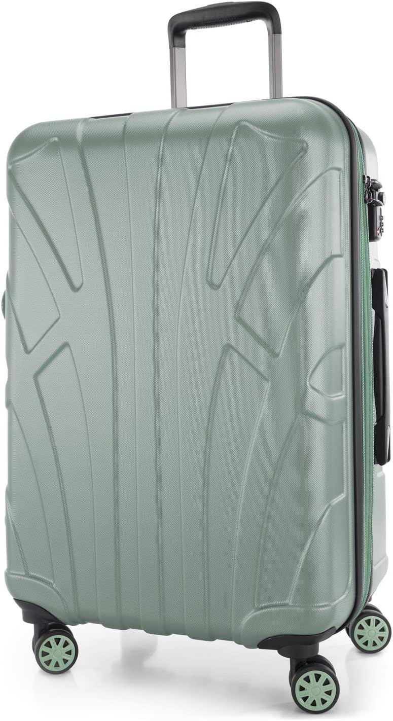 Suitline 3er Koffer-Set Trolley-Set Rollkoffer Hartschalen-Koffer Reisekoffer, TSA, (55 cm, 66 cm, 7