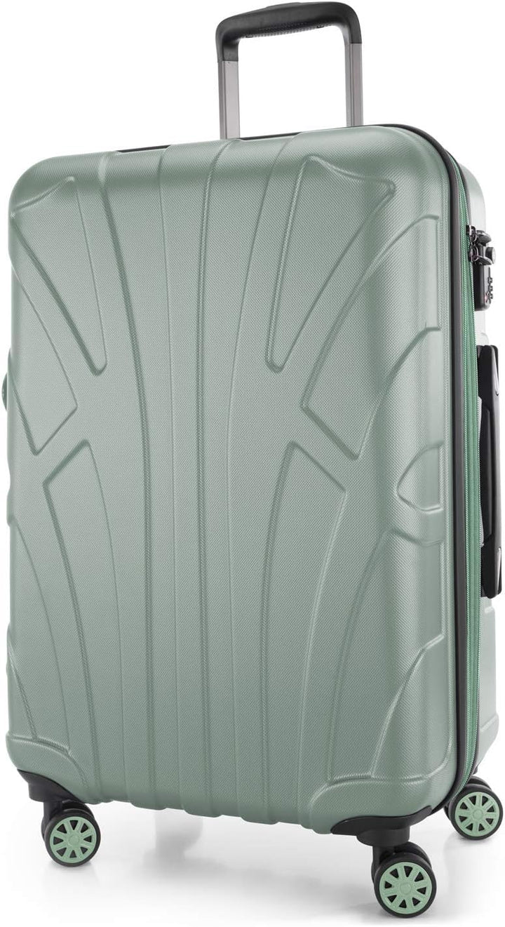 Suitline 3er Koffer-Set Trolley-Set Rollkoffer Hartschalen-Koffer Reisekoffer, TSA, (55 cm, 66 cm, 7