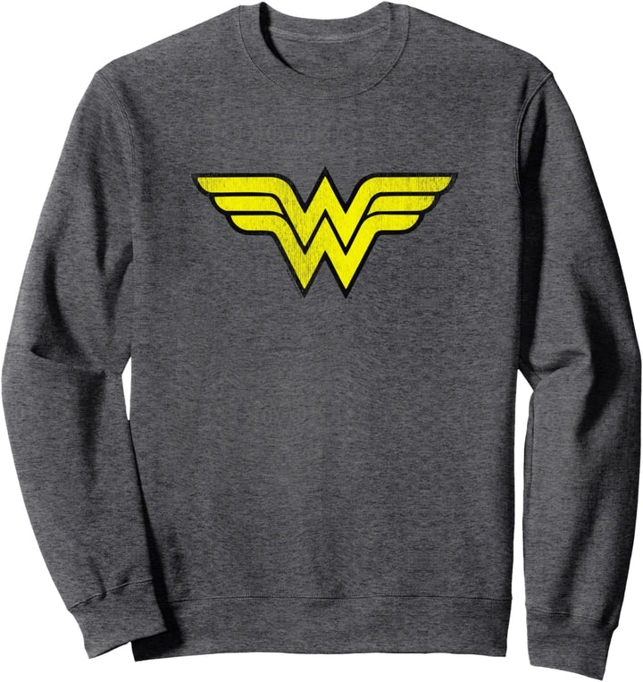 Wonder Woman Distressed Logo Sweatshirt