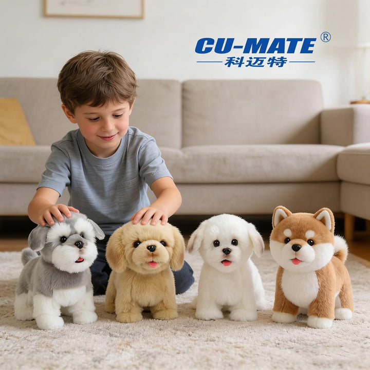 CU-MATE elektrisches Plüsch Katzenspielzeug, elektronisches Stofftier-Katzenspielzeug, realistisches
