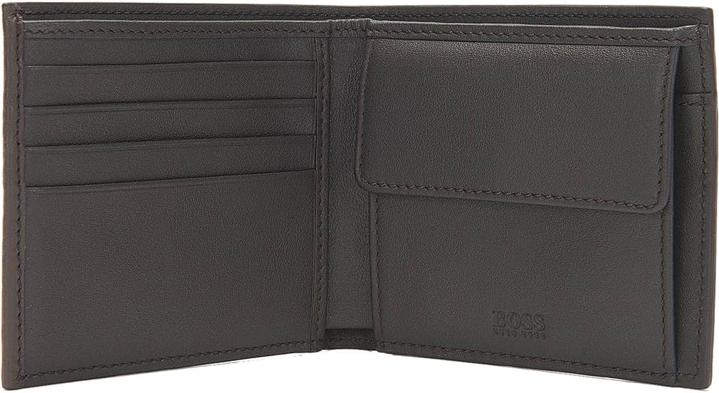 Hugo Boss Herren Brieftasche Geldbörse 201 Braun (Dark Brown)