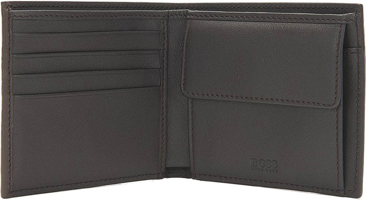 Hugo Boss Herren Brieftasche Geldbörse 201 Braun (Dark Brown)