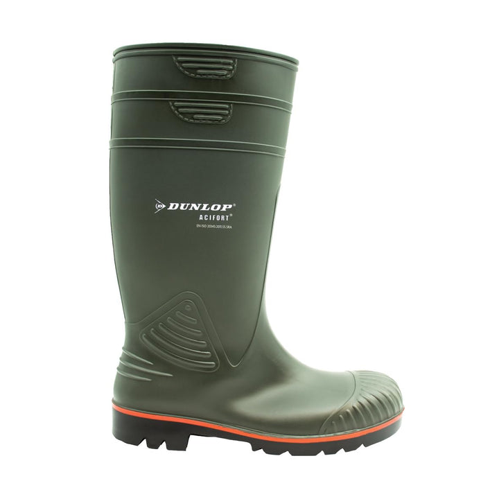 DUNLOP Acifort Heavy Duty Full Safety Wellington Black 40 EU Grün, 40 EU Grün