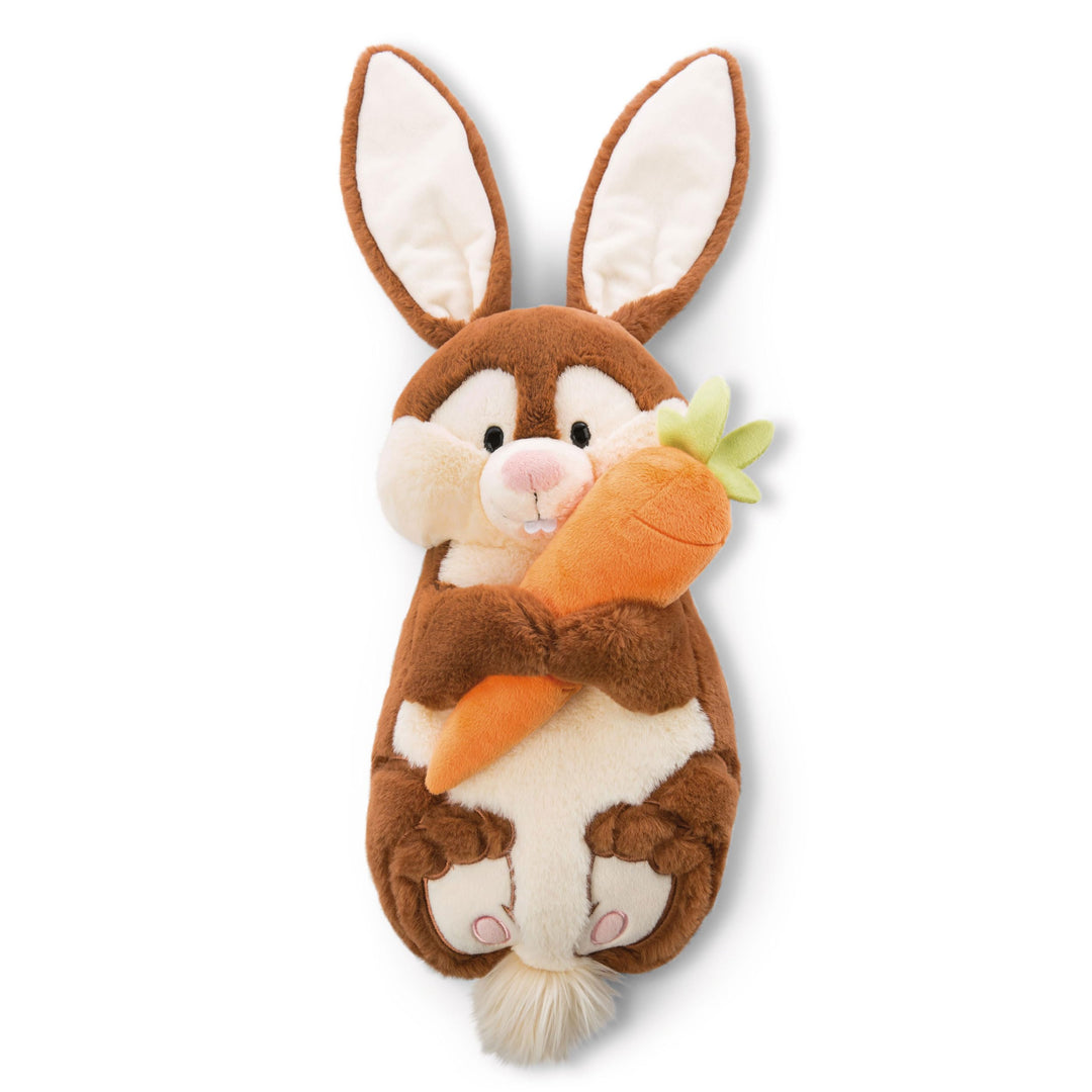 NICI 47351 Hase Poline Bunny mit Karotte – 2 in 1: Kuscheltier & Kuschelkissen für Mädchen, Jungen &