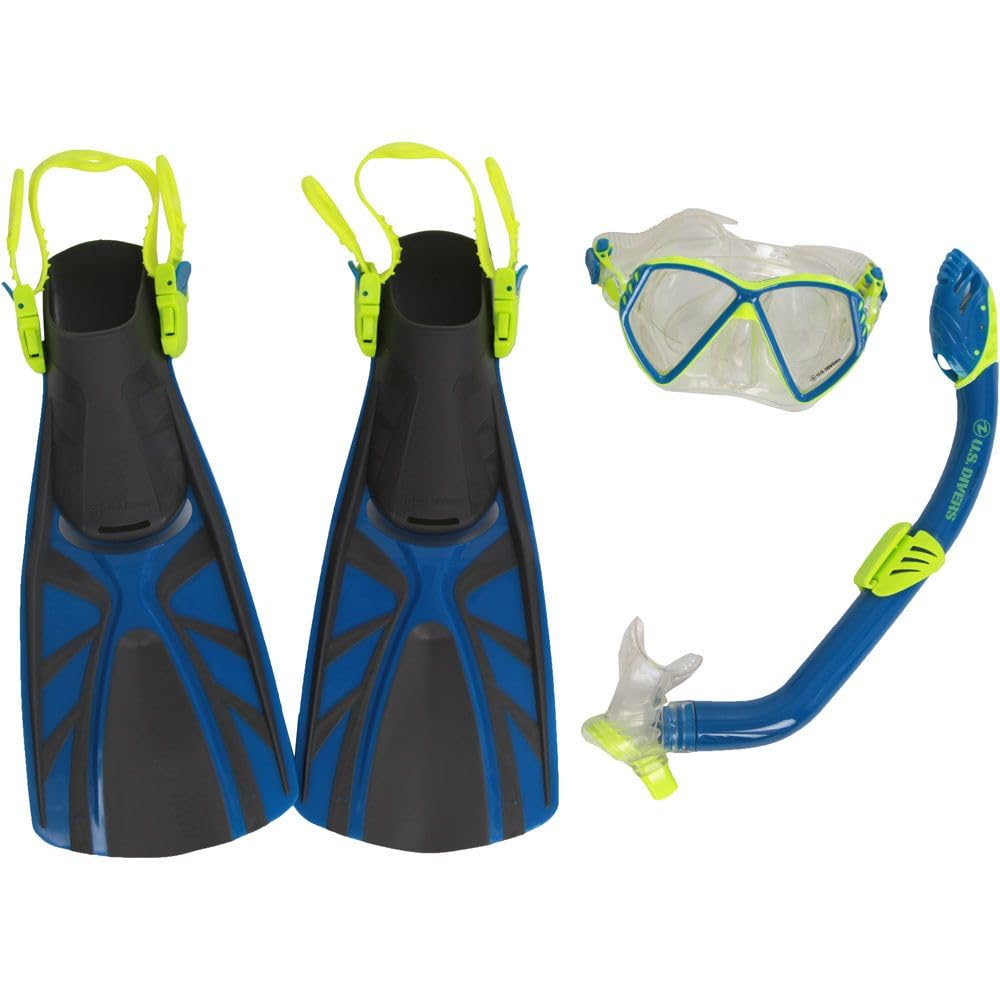 Aqua Lung Regal U.S DIVERS Kinder Schnorchel Set Flossen Schnorchel Flossenset Schnorchelset S (27-3