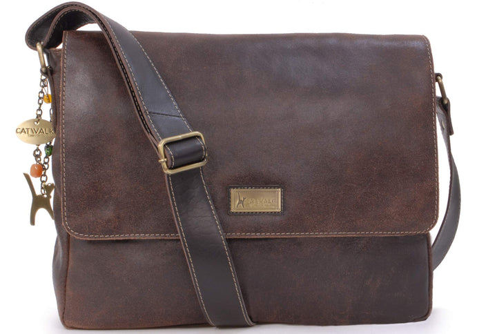 Catwalk Collection Handbags - Vintage Grobem Leder - CATWALK COLLECTION - Gröss - Umhängetasche Mess