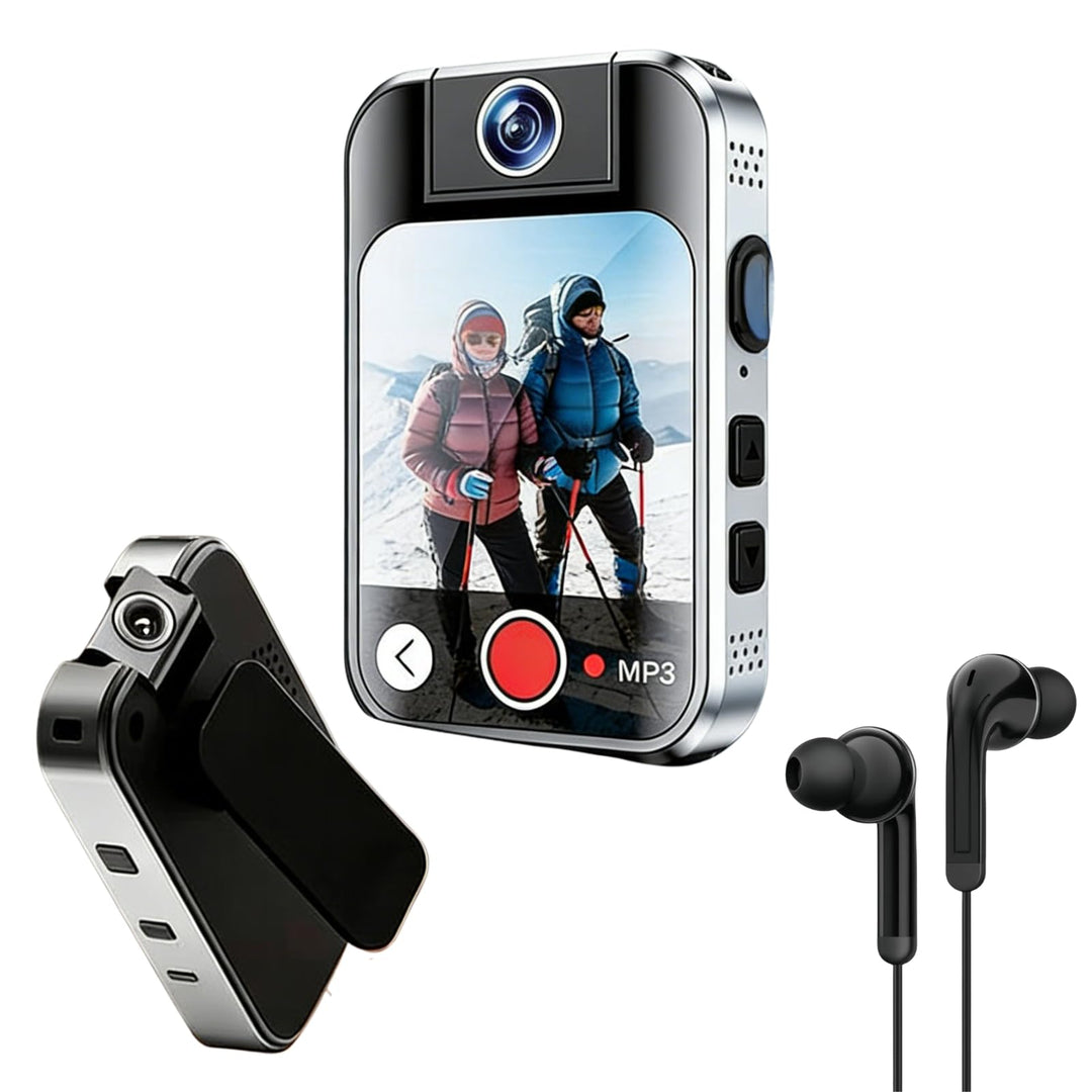 MP3 Player Bluetooth 5.4 Sportclip mit Kamera 2.0 Zoll Touchscreen Musik Player für Sport, MP3-Playe