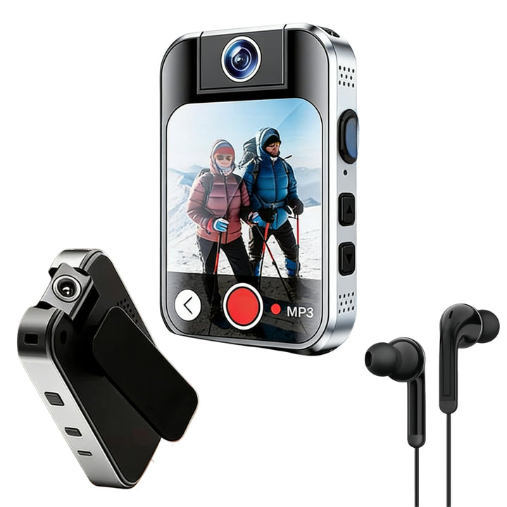 MP3 Player Bluetooth 5.4 Sportclip mit Kamera 2.0 Zoll Touchscreen Musik Player für Sport, MP3-Playe
