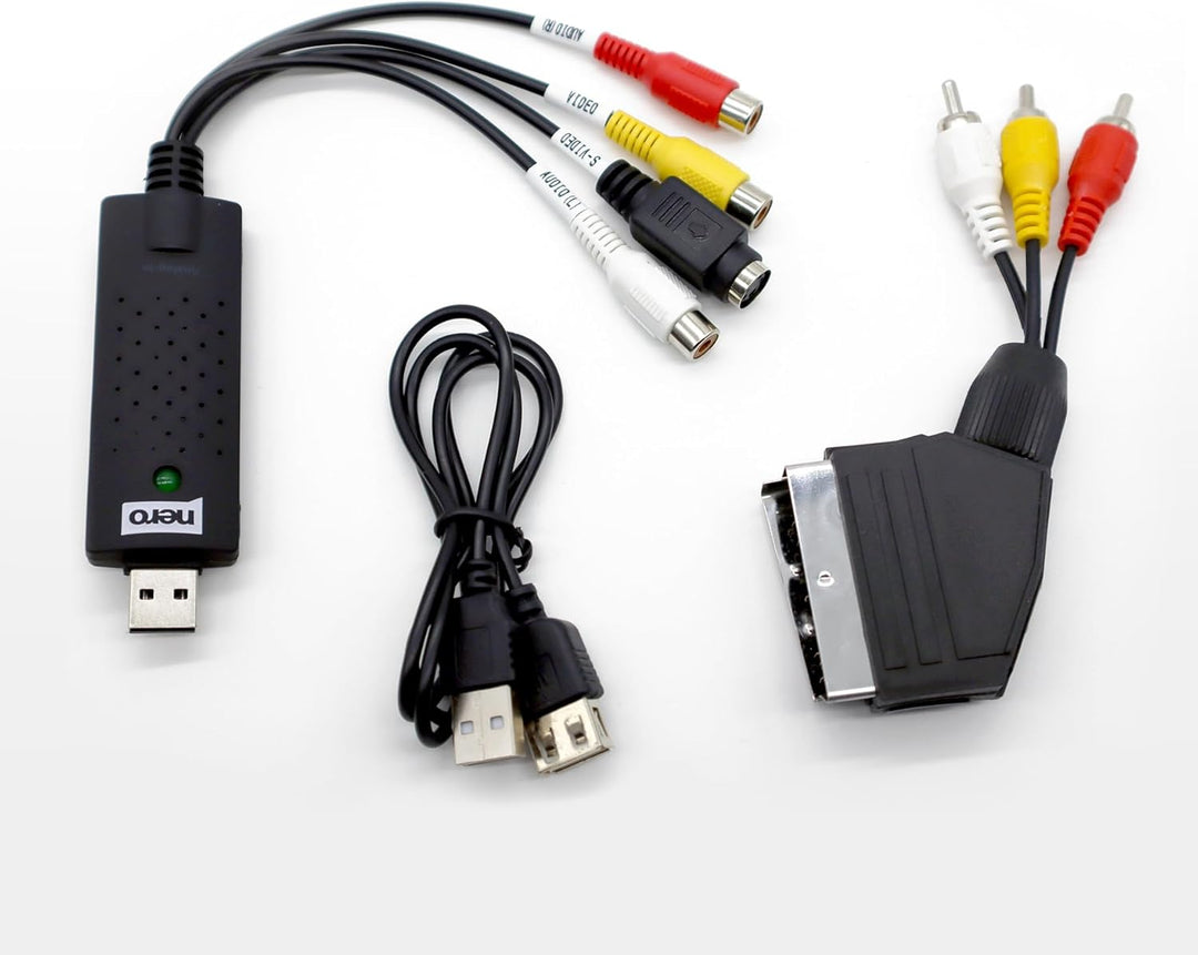 Nero VHS zu USB Video Grabber Recode Stick | VHS selbst digitalisieren | ANALOG to DIGITAL Capture C