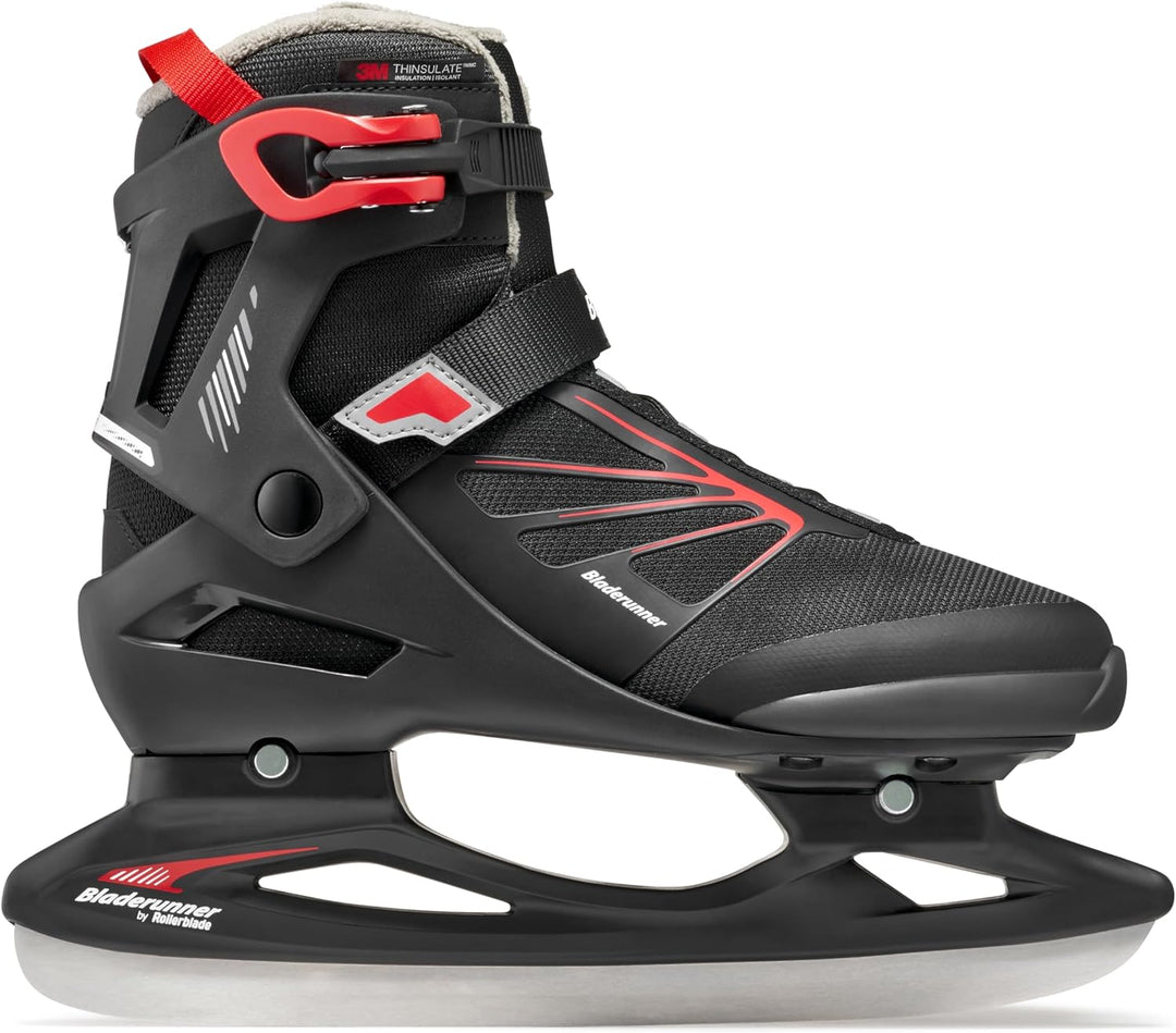 Bladerunner Igniter XT Ice Allround-Schlittschuh für Freizeitläufer, Herren, Schwarz/Rot 40.5 (UK: 7
