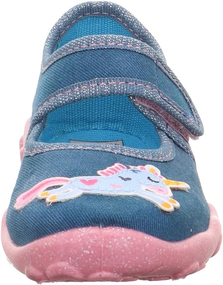Superfit Mädchen Bonny Hausschuh 23 EU Blau 8090, 23 EU Blau 8090