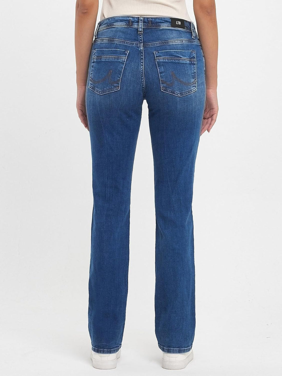 LTB Damen Jeans Vilma Bootcut - Blau - Zayla Wash W26-W34 Baumwolle Stretch 25W / 32L Angellis Wash