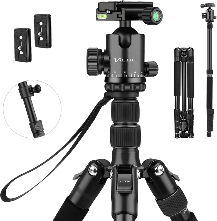 Victiv Kamera Stativ 205cm, Aluminiumlegierung Reisestativ Stativ, Kugelkopf mit 36 mm Ladegewicht 1