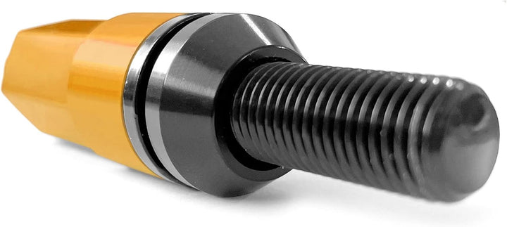 Omp Speed Schraubenset Performance mit Aluminiumschutz M12X1.5 Hex 17-19, L 28 mm, Aluminium Orange