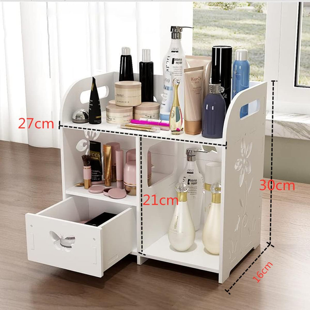 LEcylankEr Make-up Organizer mit Schubladen, Make-up Lagerung Kosmetische Schminktisch Organizer Mak