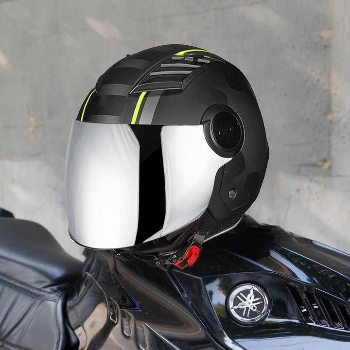 Helm Visier für LS2 of562,Motorrad Wind Schild Helm Objektiv Visier,Motorradhelm Visier,Integralhelm