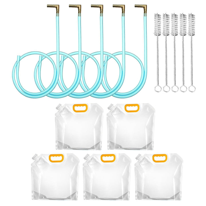 5 Sets Maple Syrup Tapping Kit, Include 5Taps 5Pcs Tubing 5Pack Filters 5Pack 5L Bags, Sap Collectio