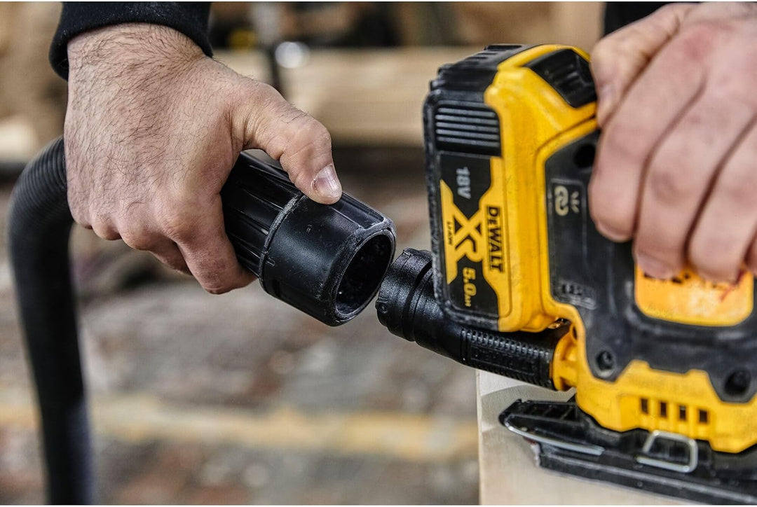 DEWALT DCW200N-XJ 18V XR Brushless 1/4 Blatt Handschleifer (blanke Einheit) Top, Top