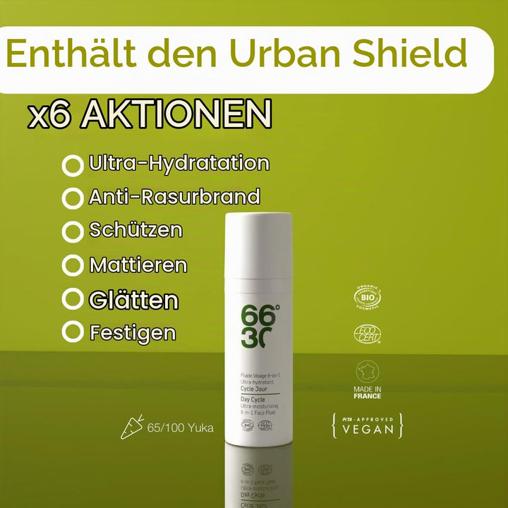66°30 Day Cycle Ultra-moisturizing 6-in-1 Face Fluid, 1er Pack (1 x 50 ml)