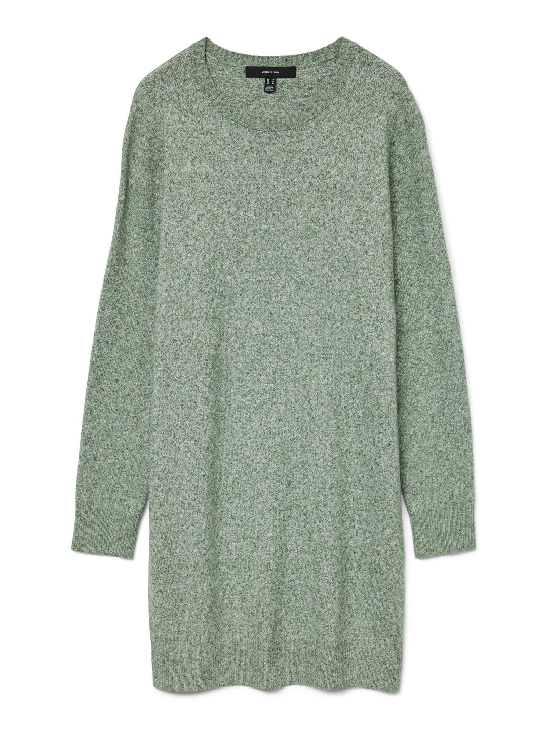 VERO MODA Damen Vmdoffy Ls O-Neck Dress Ga Noos Kleid L Laurel Wreath Melange, L Laurel Wreath Melan