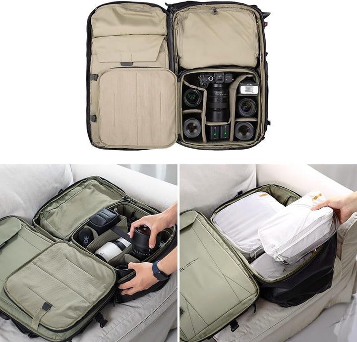 [PGYTECH] OneMo Reiserucksack, 35 l, Reiserucksack, 3 Formen, Rucksack, Umhängetasche, ausziehbar, s