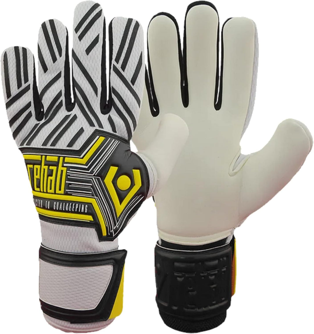 Rehab Master CG2 NC TW-Handschuhe Herren Weiss Schwarz Gelb 10, Weiß Schwarz Gelb 10