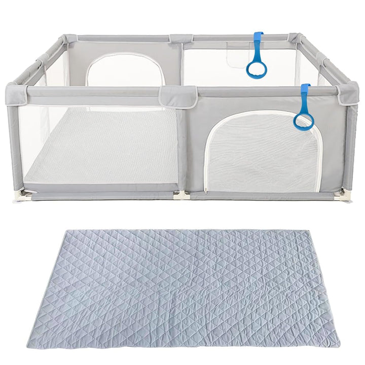 homewell Laufgitter Baby 150 * 150cm, Laufstall Baby, 210T dickes Oxford-Gewebe, Playpen, Kinderlauf