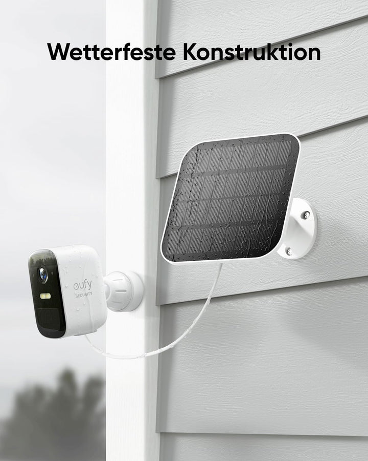 eufy Security eufyCam 2C Pro 2-Kamera-Set, Überwachungskamera Aussen Solar mit 2K Auflösung, HomeKit