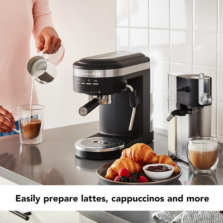 KitchenAid KESMK4BM Automatischer Milchaufschäumer-Aufsatz, plastik, Matte Black