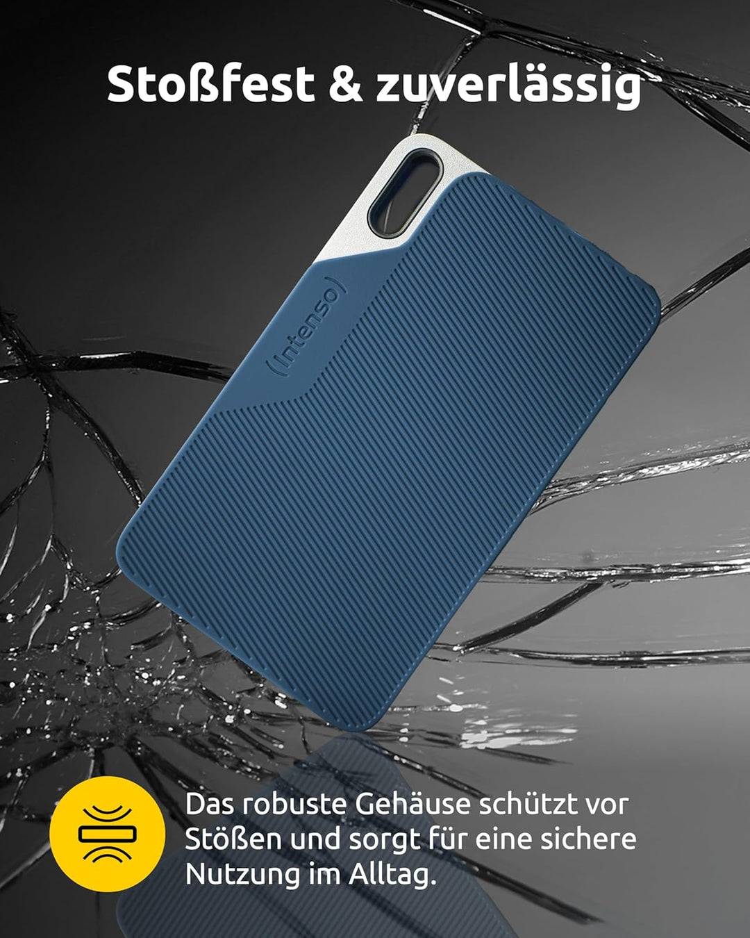 Intenso Externe SSD TX100, 500 GB Portable Solid State Drive, Super Speed USB 3.2 Gen 1x1 (5 Gbit/s)