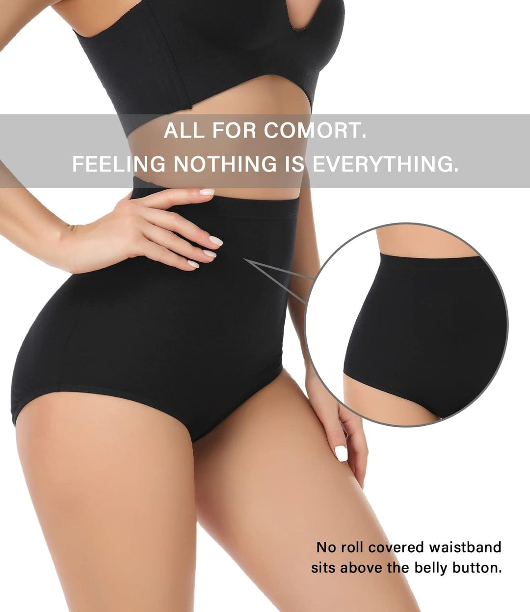 wirarpa Unterhosen Damen Baumwolle Unterwäsche Super Hohe Taille Frauen Slips 4er Pack S Mehrfarbig0