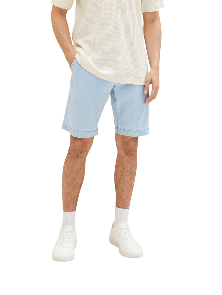 TOM TAILOR Herren Bermuda Shorts 28 10112 - Clean Light Stone Blue Denim, 28 10112 - Clean Light Sto