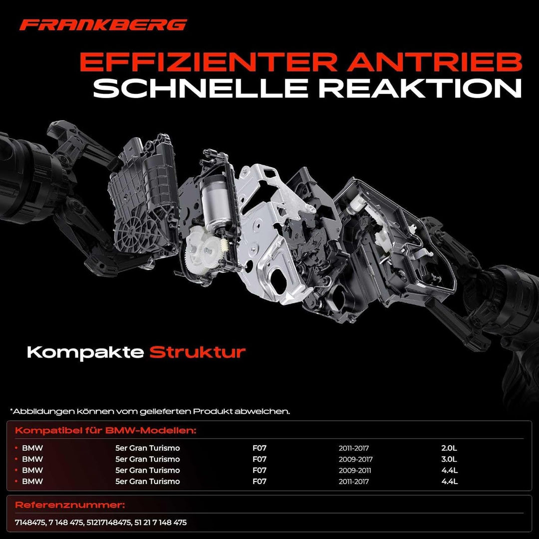 Frankberg Türschloss Stellmotor Vorne Links Kompatibel mit 5er Gran Turismo F07 520 528 530 535 550