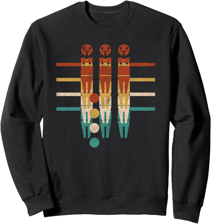 Fussballtisch im Vintage-Stil Sweatshirt