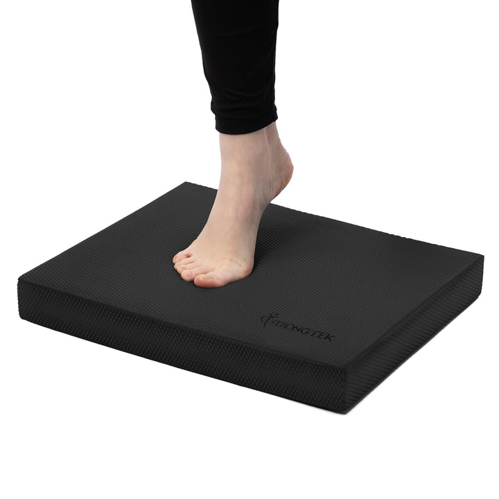 StrongTek Professionelle Schaum-Balance-Matte – 40 x 33 x 5 cm, hochdichter rutschfester TPE-Schaum,