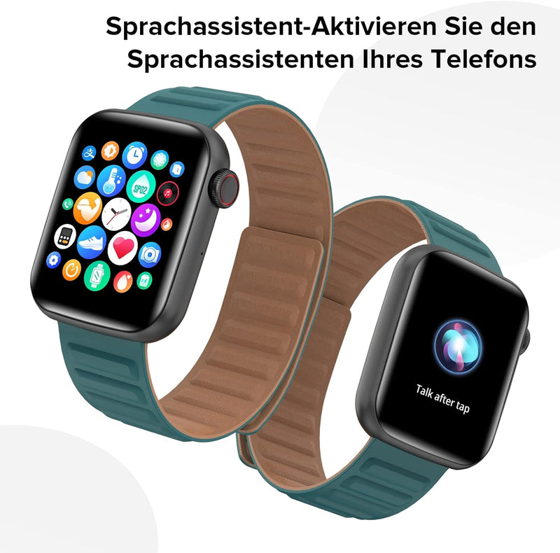 Bebinca GM1 Smartwatch 2023 mit Telefonfunktion Lautspreche, 1.75 "HD-Display 320 * 380, 128MB MP3,