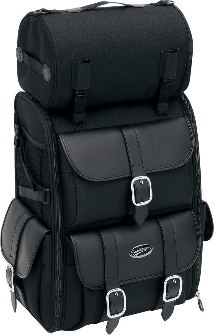 Saddlemen 3515-0082 Deluxe Sissy Bar Bag, schwarz, 22" H x 16" W x 11" D