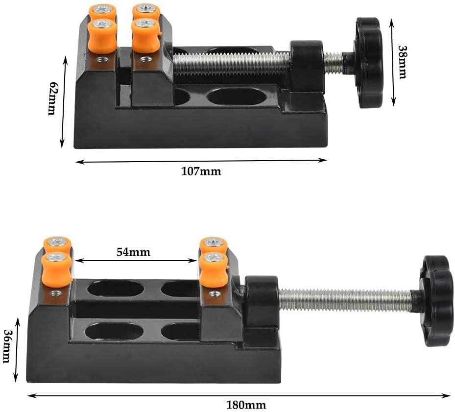 DODUOS Handbohrer Set mit 25 Stück Spiralbohrer Bits, 10 Stück PCB Mini Bohrer, 1 Stück Schraubstock