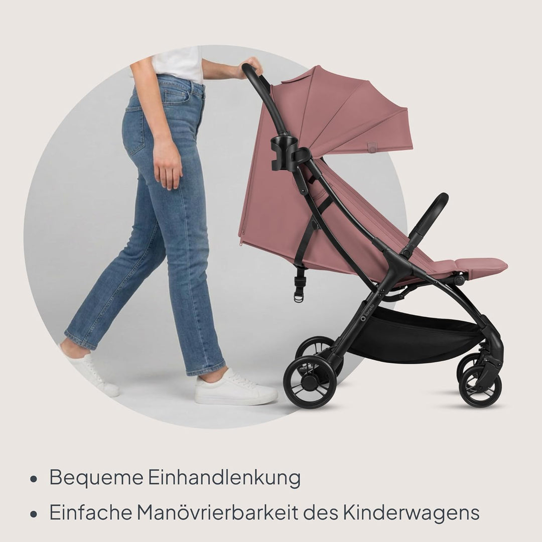 Lionelo Agia Reisebuggy Bis 22 kg, Leichter Buggy Kinderwagen ab 6 Monaten, Klein Zusammenklappbar m