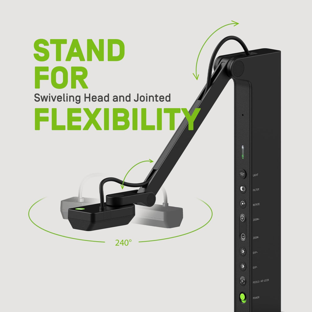 IPEVO VZ-R Ultra HDMI/USB Dual-Mode 13MP Dokumentenkamera, 4K, Mac, Windows, Chromebook, Verbindet s