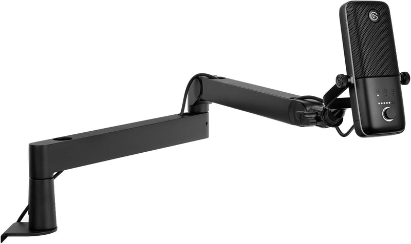 Elgato Wave:3 Mikrofon Mit Mic Arm Low Profile, Voll Einstellbar Mit Kabelkanal, Ideal Für Podcasts,