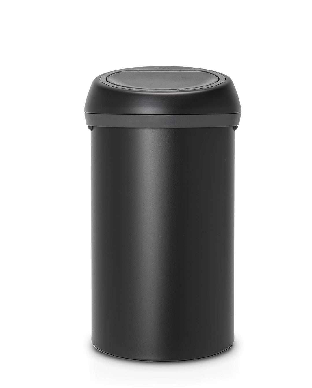 Brabantia Grosser Mülleimer mit Touch-Funktion, Stahl, Mineral Mondlicht Schwarz, (60L) UK 60 Liter