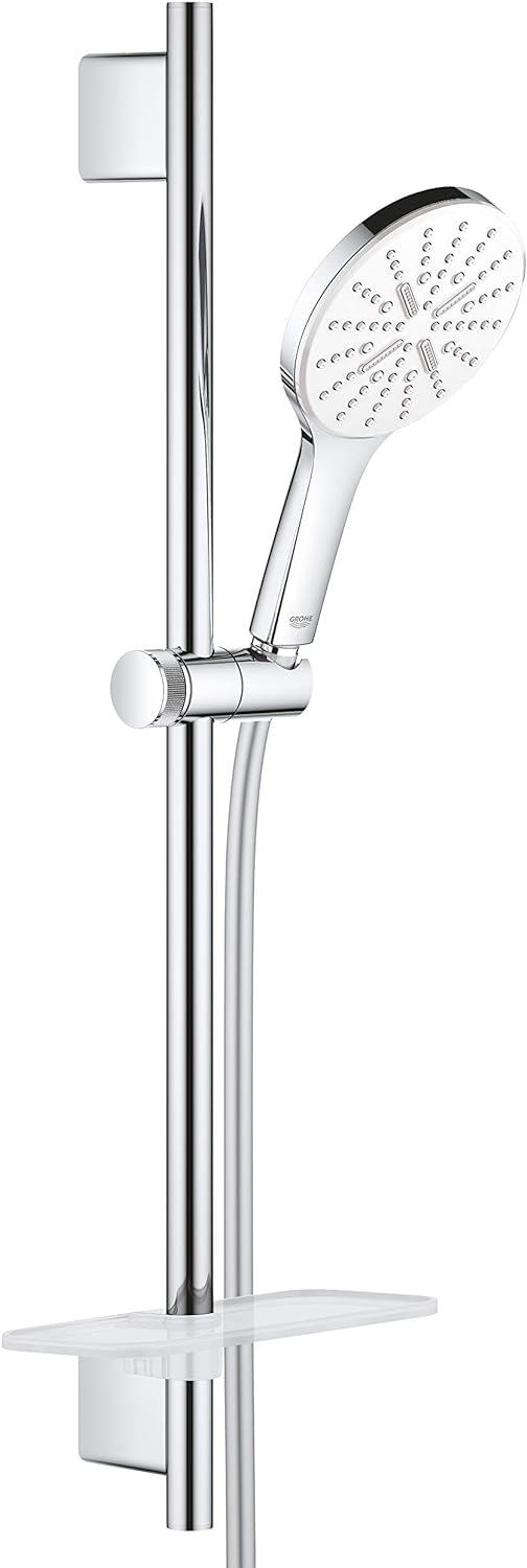 GROHE Rainshower 130 SmartActive | Brausestangenset 3 Strahlarten | Moon White | 26576LS0 Brausestan