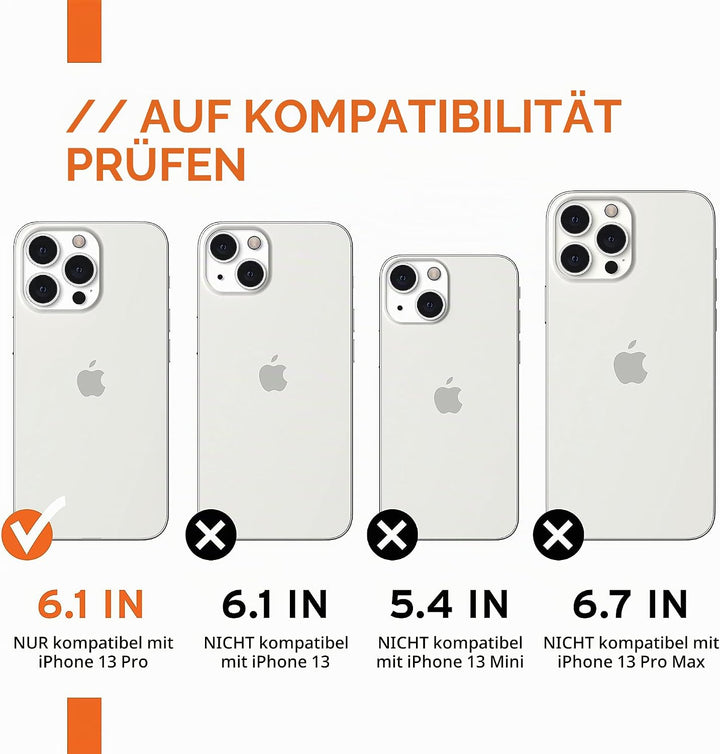 Urban Armor Gear Monarch Schutzhülle kompatibel mit Apple iPhone 13 Pro [Wireless Charging kompatibe