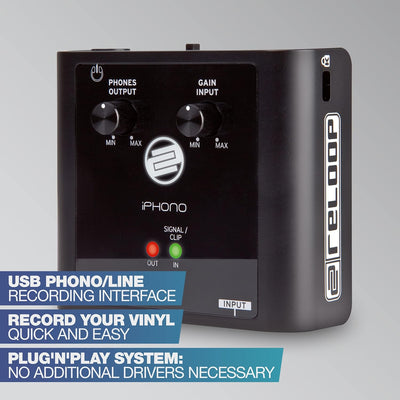 Reloop iPhono 2 – Phono/Line USB-Recording Interface und Soundkarte - Digitalisierung und Archivier