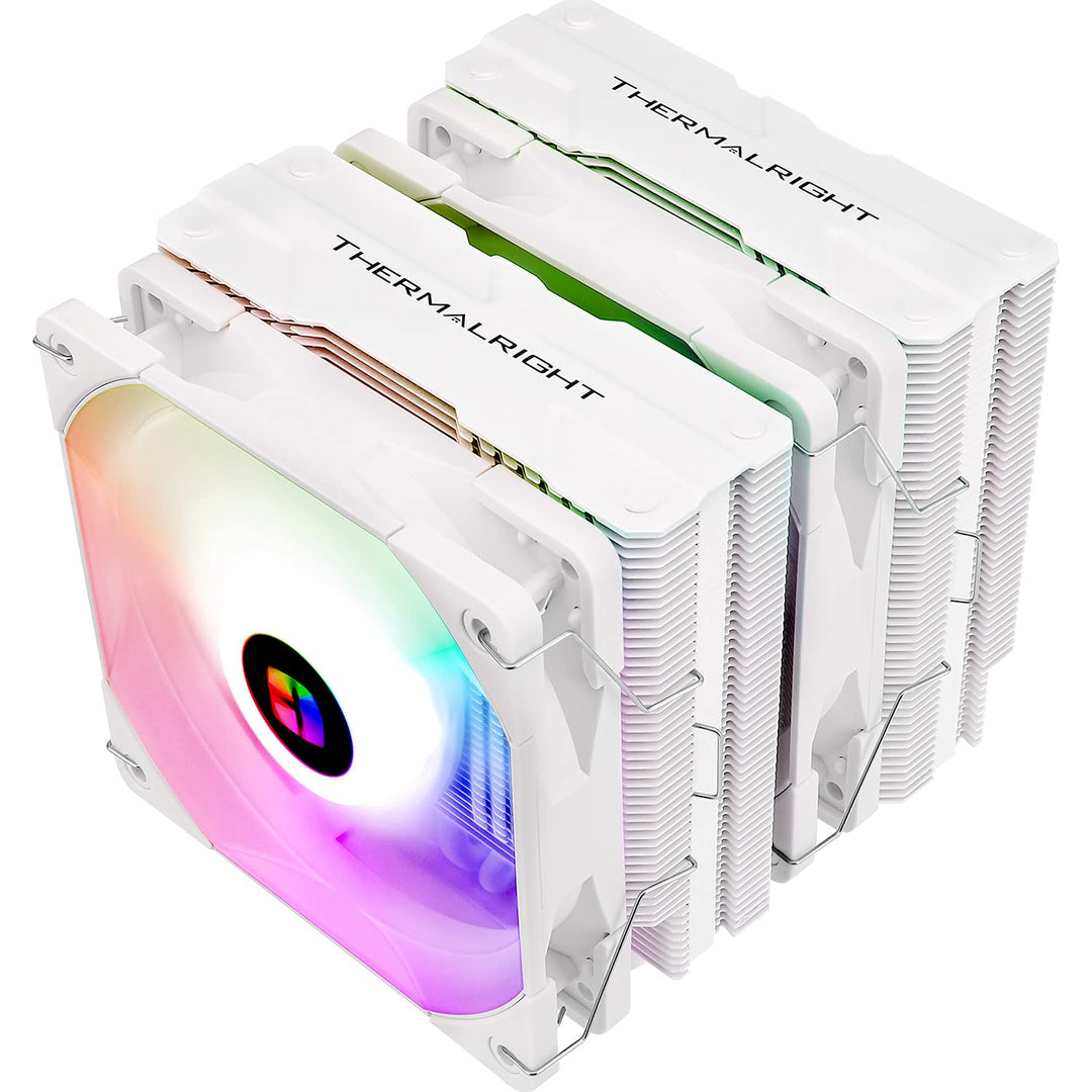 Thermalright Peerless Assassin 120 White ARGB CPU-Luftkühler, 6 Heatpipes, zwei 120-mm-TL-C12W-S-PWM