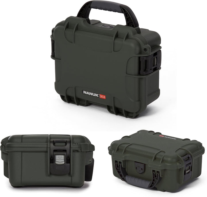 Nanuk 904 wasserdichte Hartschalenkoffer - Olive Olivgrün, Olivgrün