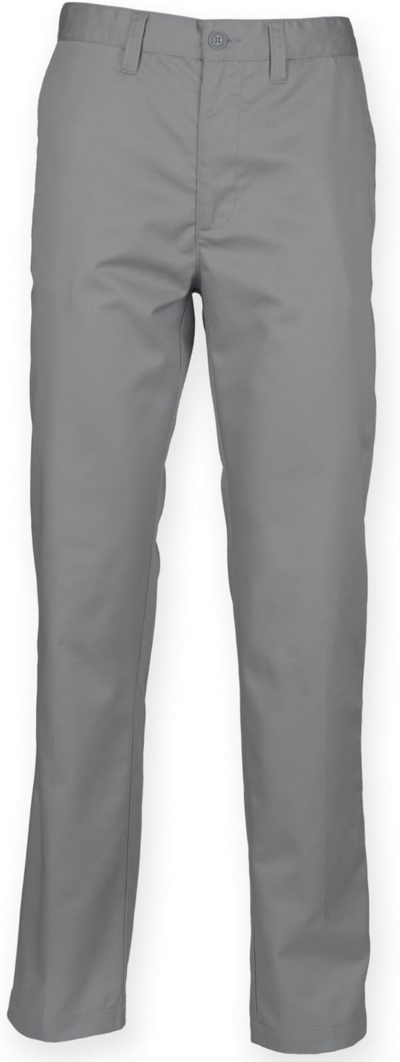 Henbury Damen 65/35 Anzugshose/Arbeitshose, Slim-Fit XS x Lang Schwarz, XS x Lang Schwarz